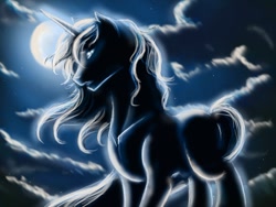 Size: 1280x960 | Tagged: safe, artist:patrem, derpibooru import, oc, oc:silver spark, unicorn, night, solo