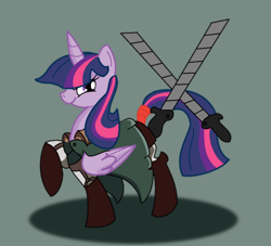 Size: 1428x1296 | Tagged: safe, artist:splinterstar, derpibooru import, twilight sparkle, twilight sparkle (alicorn), alicorn, pony, attack on titan, crossover, splinterstar