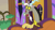 Size: 1280x720 | Tagged: safe, derpibooru import, screencap, discord, draconequus, discordant harmony, curtains, cute, discord's house, discute, door, male, open mouth, smiling, sofa, solo