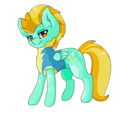 Size: 652x641 | Tagged: safe, artist:kittyshy, derpibooru import, lightning dust, pony, clothes, simple background, solo, transparent background, uniform, wonderbolt trainee uniform