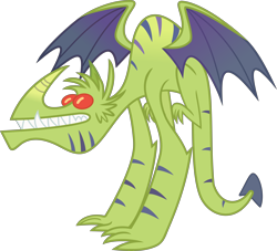 Size: 6740x6120 | Tagged: safe, artist:pink1ejack, derpibooru import, dragon, gauntlet of fire, absurd resolution, background dragon, colored sclera, red eyes, red sclera, simple background, snake (dragon), solo, teenaged dragon, transparent background, vector