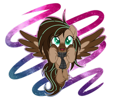 Size: 1024x843 | Tagged: safe, artist:mintoria, derpibooru import, oc, oc only, oc:mint, pegasus, pony, clothes, female, happy, mare, scarf, simple background, solo, transparent background, two toned wings, unshorn fetlocks