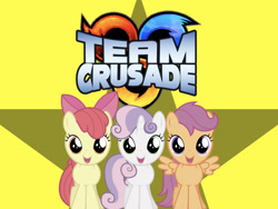 Size: 1024x768 | Tagged: safe, artist:4-chap, derpibooru import, apple bloom, scootaloo, sweetie belle, crossover, cutie mark crusaders, sonic heroes, stars