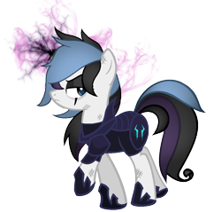 Size: 1059x1014 | Tagged: safe, artist:thecreativeenigma, derpibooru import, oc, oc:sugar skull (angelofthewisp), pony, unicorn, armor, female, mare, simple background, solo, tempest's armor, transparent background