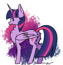 Size: 1310x1336 | Tagged: safe, artist:lceiandic, derpibooru import, twilight sparkle, twilight sparkle (alicorn), alicorn, chest fluff, fluffy, simple background, solo, transparent background