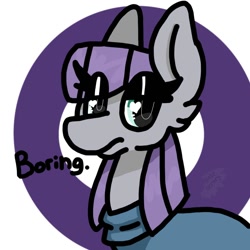 Size: 1000x1000 | Tagged: safe, artist:blazesentry, derpibooru import, maud pie, female, heart eyes, icon, mare, purple mane, simple background, solo, wingding eyes