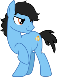 Size: 1752x2385 | Tagged: safe, artist:barrfind, derpibooru import, oc, oc:dagger bark, earth pony, pony, male, raised hoof, simple background, solo, stallion, transparent background