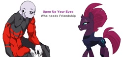 Size: 1144x529 | Tagged: safe, derpibooru import, tempest shadow, my little pony: the movie, spoiler:dragon ball super, comparison, dragon ball super, eye scar, jiren, scar, scar on the wrong side, spoilers for another series, who needs friendship