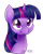 Size: 855x1080 | Tagged: safe, artist:bae-mon, derpibooru import, twilight sparkle, pony, bust, cute, eye clipping through hair, female, looking at you, mare, portrait, simple background, smiling, solo, transparent background, twiabetes