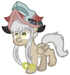 Size: 754x814 | Tagged: safe, artist:huirou, derpibooru import, pony, base used, made in abyss, nanachi, ponified, solo