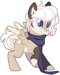 Size: 2022x2500 | Tagged: safe, artist:kazanzh, derpibooru import, oc, oc only, pegasus, pony, clothes, high res, scarf, simple background, solo, transparent background