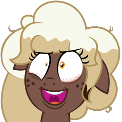 Size: 3000x3000 | Tagged: safe, artist:besttubahorse, derpibooru import, oc, oc only, oc:sweet mocha, .svg available, bloodshot eyes, bust, dark circles, eye twitch, faic, female, freakout, freckles, laughing, mare, portrait, simple background, solo, svg, transparent background, vector