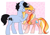 Size: 3483x2410 | Tagged: safe, artist:xwhitedreamsx, derpibooru import, oc, oc only, oc:dreamy sweet, pony, female, male, oc x oc, shipping, straight