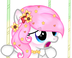 Size: 896x720 | Tagged: safe, artist:angelamusic13, derpibooru import, oc, oc:angela music, pony, base used, female, filly, flower, flower in hair, simple background, solo, transparent background