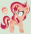 Size: 432x472 | Tagged: safe, artist:starfalldawn, derpibooru import, oc, oc:fire strike, pony, unicorn, base used, blind eye, female, magical lesbian spawn, mare, offspring, parent:sunset shimmer, parent:tempest shadow, parents:tempestshimmer, simple background, solo