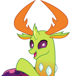 Size: 4603x5000 | Tagged: safe, artist:dashiesparkle, derpibooru import, thorax, changedling, changeling, to change a changeling, .svg available, absurd resolution, king thorax, male, simple background, smiling, solo, transparent background, vector, waving