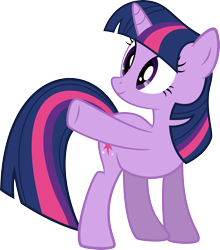 Size: 3497x3973 | Tagged: safe, artist:redpandapony, derpibooru import, twilight sparkle, unicorn twilight, pony, unicorn, may the best pet win, female, high res, mare, pointing, raised hoof, simple background, solo, transparent background, vector