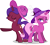 Size: 10024x8955 | Tagged: safe, artist:illumnious, derpibooru import, oc, oc only, oc:aura midnight, oc:flares midnight, pony, unicorn, absurd resolution, eyes closed, female, hat, lidded eyes, mare, raised hoof, simple background, smiling, transparent background, vector