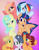 Size: 816x1048 | Tagged: safe, artist:heidigamesxd, derpibooru import, oc, oc only, oc:apple leaf, oc:caramel applepie, oc:emerald, oc:galaxy nova, oc:rainbolt, oc:sweet cake, oc:thorn star, changepony, dracony, earth pony, hybrid, pegasus, pony, bandaid, base used, female, freckles, gradient background, interspecies offspring, mare, next generation, offspring, parent:applejack, parent:big macintosh, parent:caramel, parent:cheese sandwich, parent:flash sentry, parent:fluttershy, parent:pinkie pie, parent:rainbow dash, parent:rarity, parent:soarin', parent:spike, parent:starlight glimmer, parent:thorax, parent:twilight sparkle, parents:carajack, parents:cheesepie, parents:flashlight, parents:fluttermac, parents:glimax, parents:soarindash, parents:sparity