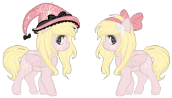 Size: 698x399 | Tagged: safe, artist:sugarplanets, derpibooru import, oc, pegasus, pony, bow, female, hair bow, hat, mare, simple background, solo, transparent background, witch hat