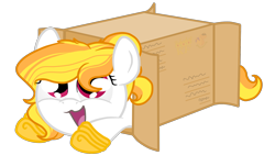 Size: 1920x1080 | Tagged: artist needed, safe, derpibooru import, oc, oc only, oc:storm shield, pony, box, cute, horse shoes, pony in a box, simple background, solo, transparent background