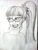 Size: 1200x1600 | Tagged: safe, artist:swordcat9, derpibooru import, sci-twi, twilight sparkle, equestria girls, glasses, grayscale, monochrome, solo, traditional art