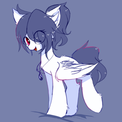 Size: 1500x1500 | Tagged: safe, artist:heddopen, derpibooru import, oc, oc only, pegasus, pony, chest fluff, ear fluff, female, jewelry, mare, necklace, solo, wings