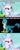 Size: 530x1321 | Tagged: safe, derpibooru import, edit, edited screencap, screencap, gallus, silverstream, school daze, fourth wall, meme, mirrored image, screencap comic