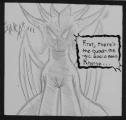 Size: 521x497 | Tagged: safe, artist:gojihunter31, derpibooru import, demon, demon pony, pony, crossover, daemon, god, if the emperor had a text-to-speech device, khorne, opinion, pencil drawing, ponified, traditional art, tumblr blog, warhammer (game), warhammer 40k