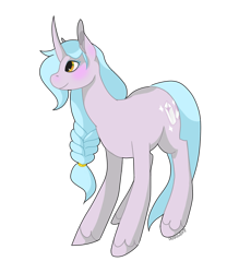 Size: 1000x1200 | Tagged: safe, artist:denkis, derpibooru import, oc, oc only, oc:precious gem, offspring, parent:king sombra, parent:radiant hope, parents:hopebra, simple background, solo, transparent background