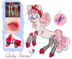 Size: 800x660 | Tagged: safe, artist:jellybeanbullet, derpibooru import, oc, oc:derby strike, adoptable, solo, watermark