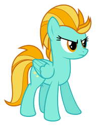 Size: 3107x4078 | Tagged: safe, artist:puetsua, derpibooru import, lightning dust, pegasus, pony, wonderbolts academy, .svg available, angry, female, mare, simple background, solo, transparent background, vector