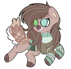 Size: 1628x1596 | Tagged: safe, artist:venomns, derpibooru import, oc, oc:mint sweater, earth pony, pony, augmented tail, cloven hooves, female, heterochromia, mare, simple background, solo, transparent background