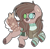 Size: 1628x1596 | Tagged: safe, artist:venomns, derpibooru import, oc, oc:mint sweater, earth pony, pony, augmented tail, cloven hooves, female, heterochromia, mare, simple background, solo, transparent background