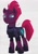 Size: 1053x1488 | Tagged: safe, artist:nanook123, derpibooru import, tempest shadow, pony, unicorn, my little pony: the movie, broken horn, eye scar, female, mare, scar, simple background