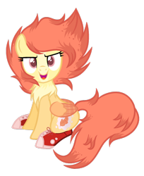 Size: 1024x1254 | Tagged: safe, artist:mintoria, derpibooru import, oc, oc:feather flight, pegasus, pony, clothes, converse, female, mare, shoes, simple background, solo, transparent background