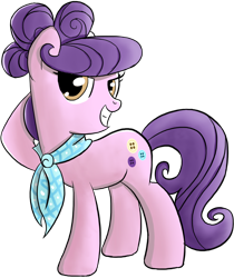 Size: 1024x1221 | Tagged: safe, artist:thealjavis, derpibooru import, suri polomare, earth pony, pony, arm behind head, clothes, looking at you, scarf, simple background, smiling, solo, transparent background