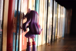 Size: 6000x4000 | Tagged: safe, artist:artofmagicpoland, derpibooru import, twilight sparkle, twilight sparkle (alicorn), alicorn, equestria girls, book, bookshelf, doll, equestria girls minis, eqventures of the minis, solo, that pony sure does love books, toy