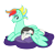 Size: 1088x1040 | Tagged: safe, artist:thesmall-artist, derpibooru import, oc, oc only, oc:julie, earth pony, pegasus, pony, cloud, crying, eyes closed, female, floppy ears, hooves, hug, lying down, lying on a cloud, male, mare, on a cloud, pillow, prone, simple background, stallion, transparent background, winghug, wings