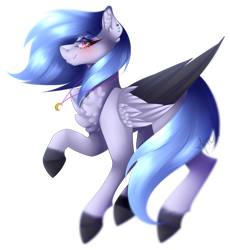 Size: 1024x1114 | Tagged: safe, artist:mauuwde, derpibooru import, oc, oc:crystal comet, pegasus, pony, chest fluff, female, mare, simple background, solo, transparent background