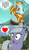 Size: 487x834 | Tagged: safe, derpibooru import, edit, edited screencap, screencap, limestone pie, rockhoof, earth pony, pony, campfire tales, the maud couple, crack shipping, dialogue, female, heart, limehoof, male, shipping, thought bubble