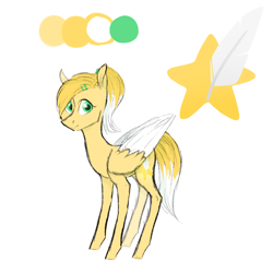 Size: 1000x1000 | Tagged: safe, artist:veracon, derpibooru import, oc, pegasus, pony, colored wings, cutie mark, explicit source, hair tie, ponytail, reference sheet, solo, two toned mane