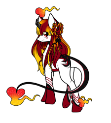 Size: 2000x2223 | Tagged: safe, artist:absolitedisaster08, derpibooru import, oc, original species, pony, female, fog foal, high res, mare, queen of hearts, simple background, solo, transparent background
