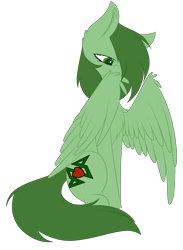 Size: 2925x4000 | Tagged: safe, artist:mimihappy99, derpibooru import, oc, oc only, oc:eskalion, pegasus, pony, commission, cute, male, preening, simple background, solo, transparent background