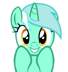 Size: 867x922 | Tagged: artist needed, safe, derpibooru import, lyra heartstrings, pony, unicorn, cute, female, grin, looking at you, lyrabetes, mare, simple background, smiling, solo, transparent background