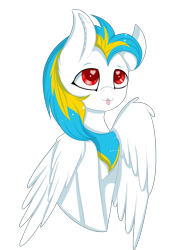 Size: 2849x4000 | Tagged: safe, artist:mimihappy99, derpibooru import, pegasus, pony, :p, bandana, heart eyes, male, neckerchief, silly, simple background, solo, tongue out, transparent background, wingding eyes