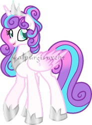 Size: 600x810 | Tagged: safe, artist:t-aroutachiikun, derpibooru import, princess flurry heart, pony, older, simple background, solo, transparent background