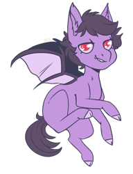 Size: 766x1000 | Tagged: safe, artist:cinnamonsparx, derpibooru import, oc, oc:whispy, bat pony, pony, male, simple background, solo, stallion, transparent background