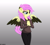 Size: 3317x3000 | Tagged: safe, artist:maxiclouds, derpibooru import, oc, oc only, oc:mariasha, anthro, pegasus, clothes, ear fluff, ear piercing, female, gradient background, hoodie, jeans, pants, piercing, simple background, smiling, solo, wings