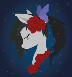 Size: 3750x4000 | Tagged: safe, artist:aethercode00, derpibooru import, oc, oc:quinn arhorux, flower, solo